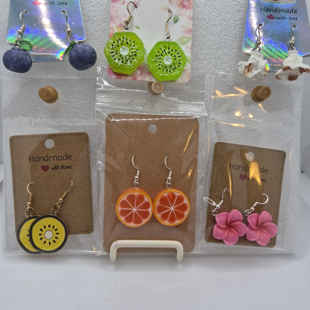 Handmade Orange Earrings